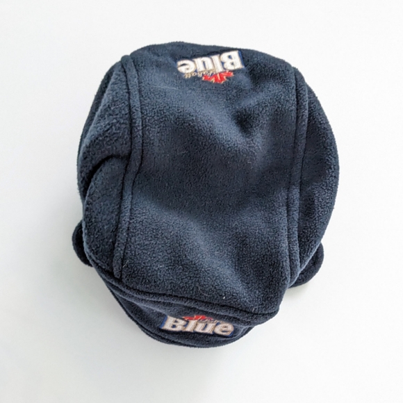 Labatt Blue Soft Winter Hat Ear Flaps Neck flap "Hockey Helmet" style - Picture 4 of 5